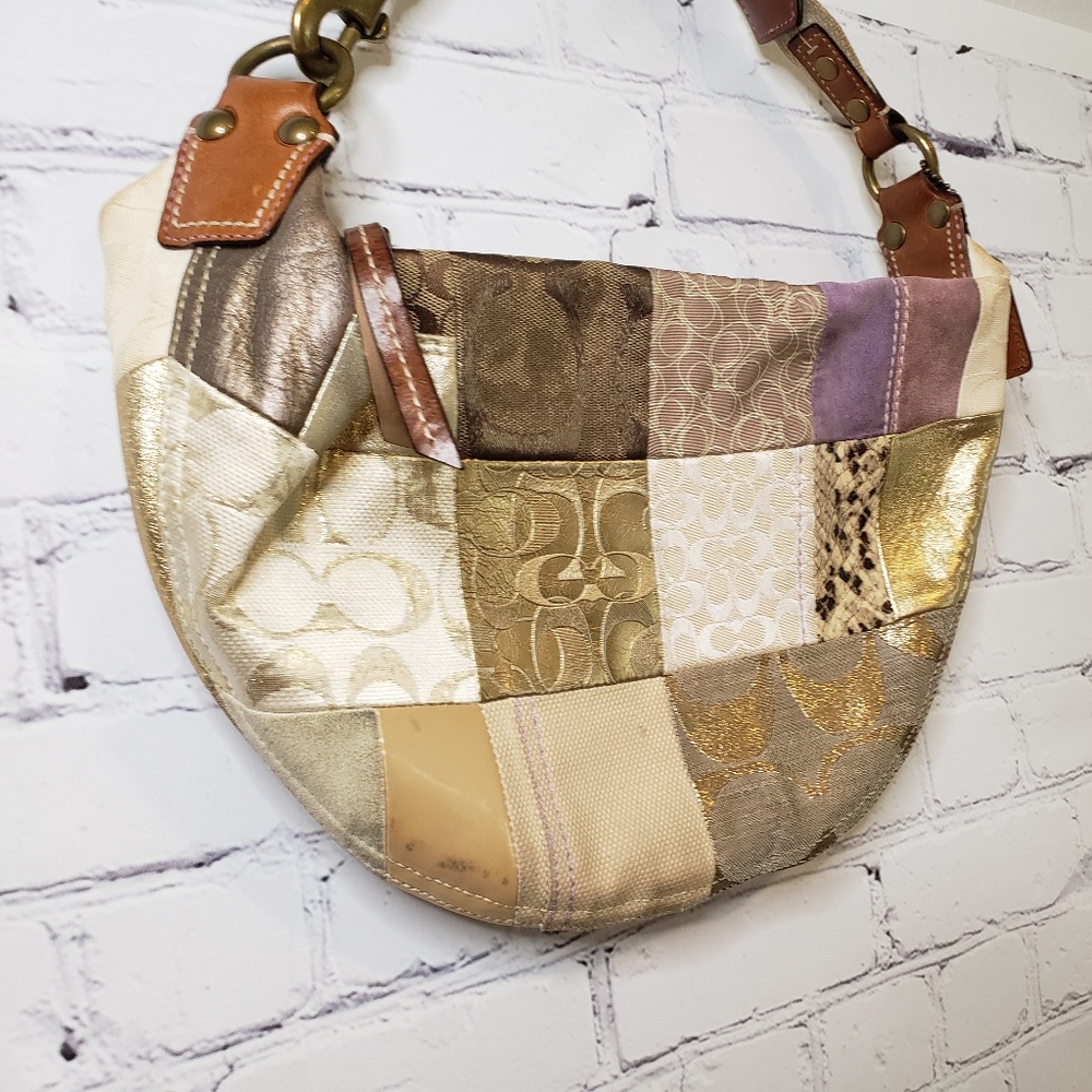 Authentic Coach Multicolored, Patchwork Purse - Picture 2 of 8